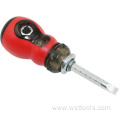 Retractable Rachet Screwdriver with magnetic bits